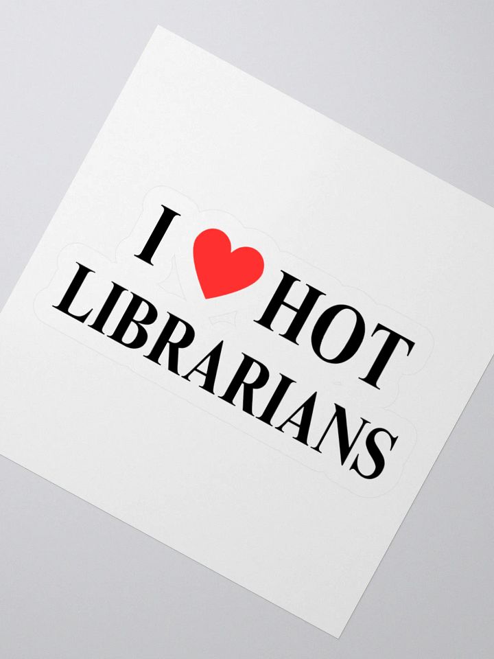 I HEART HOT LIBRARIANS STICKER product image (5)