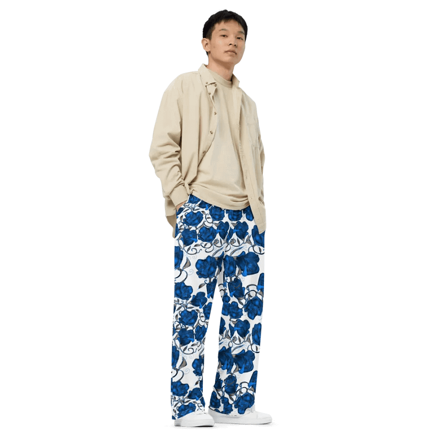 Blue Roses Wideleg Pants product image (3)