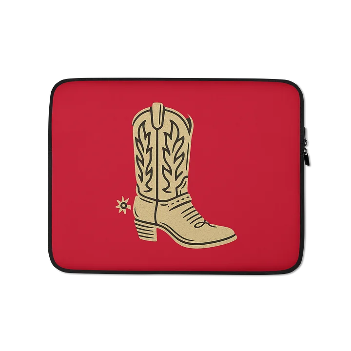 Cowboy Boot Red Laptop Sleeve product image (1)
