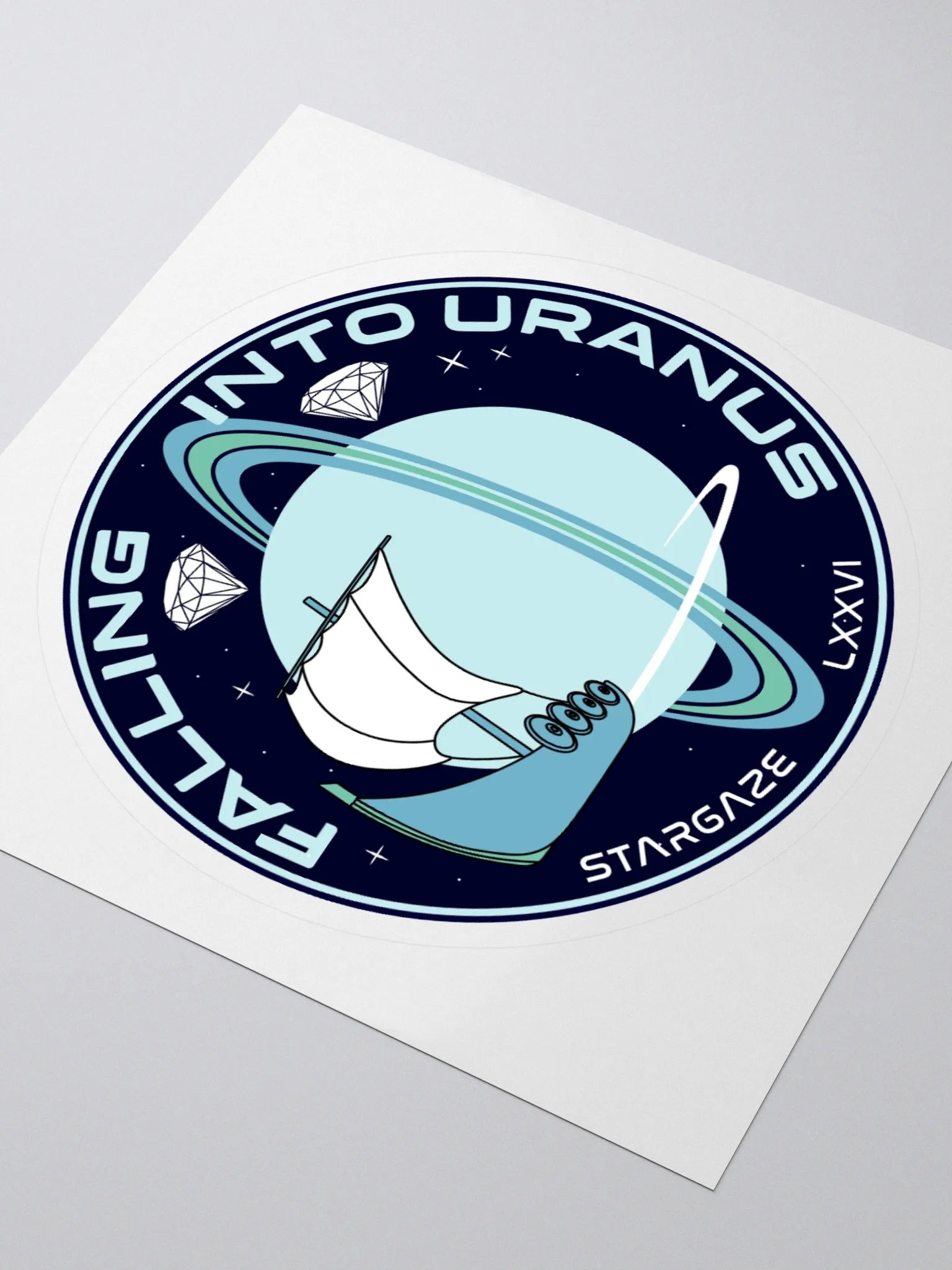 FALLING INTO URANUS STICKER product image (3)