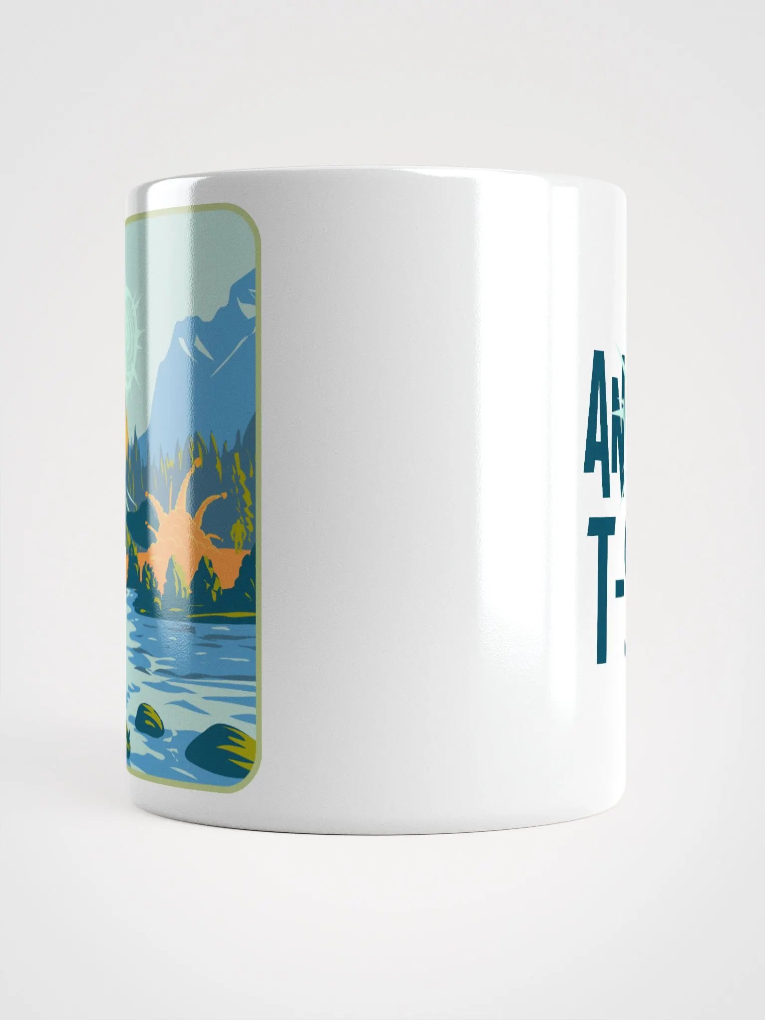 Alien Turtles UFO Crash White Mug product image (4)