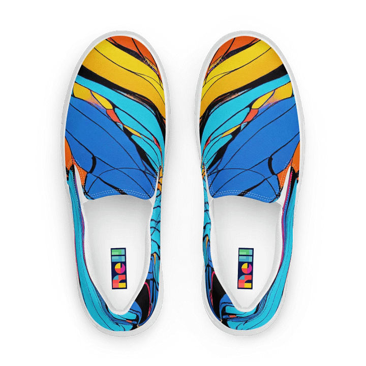 Vibrant Swirl Women's Slip-On Shoes product image (1)