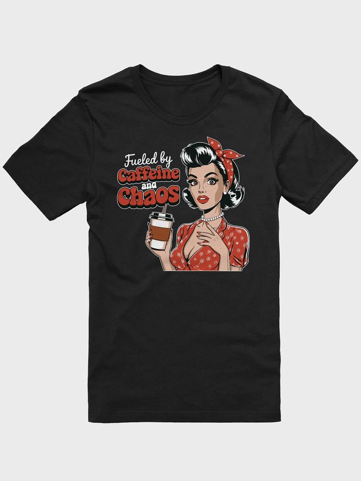 Caffeine Chaos Retro T-Shirt product image (1)