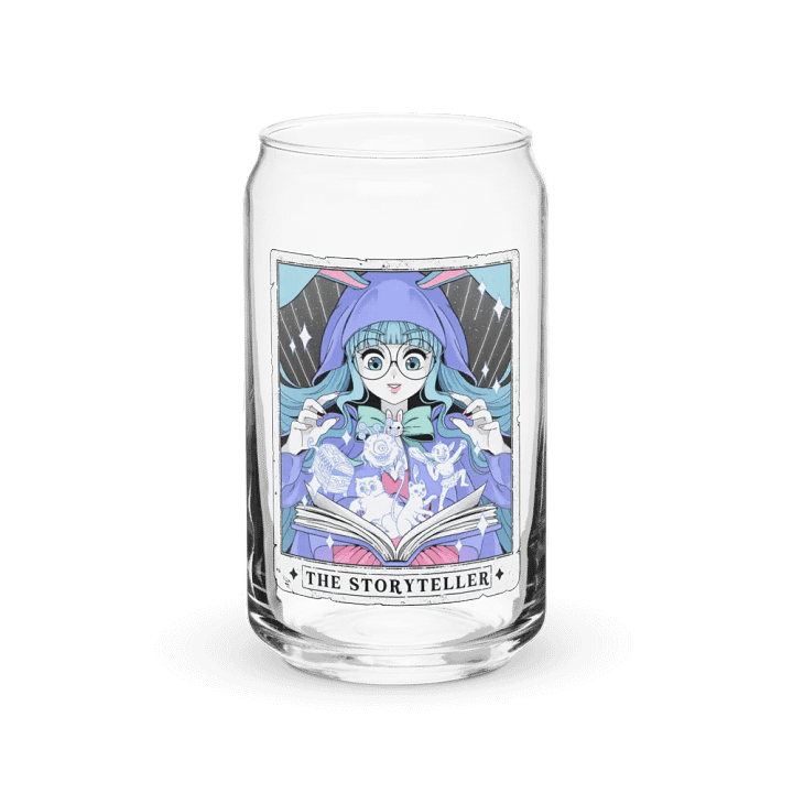 The Storyteller Tarot Card Glass Can Cup | Andromedomai product image (1)