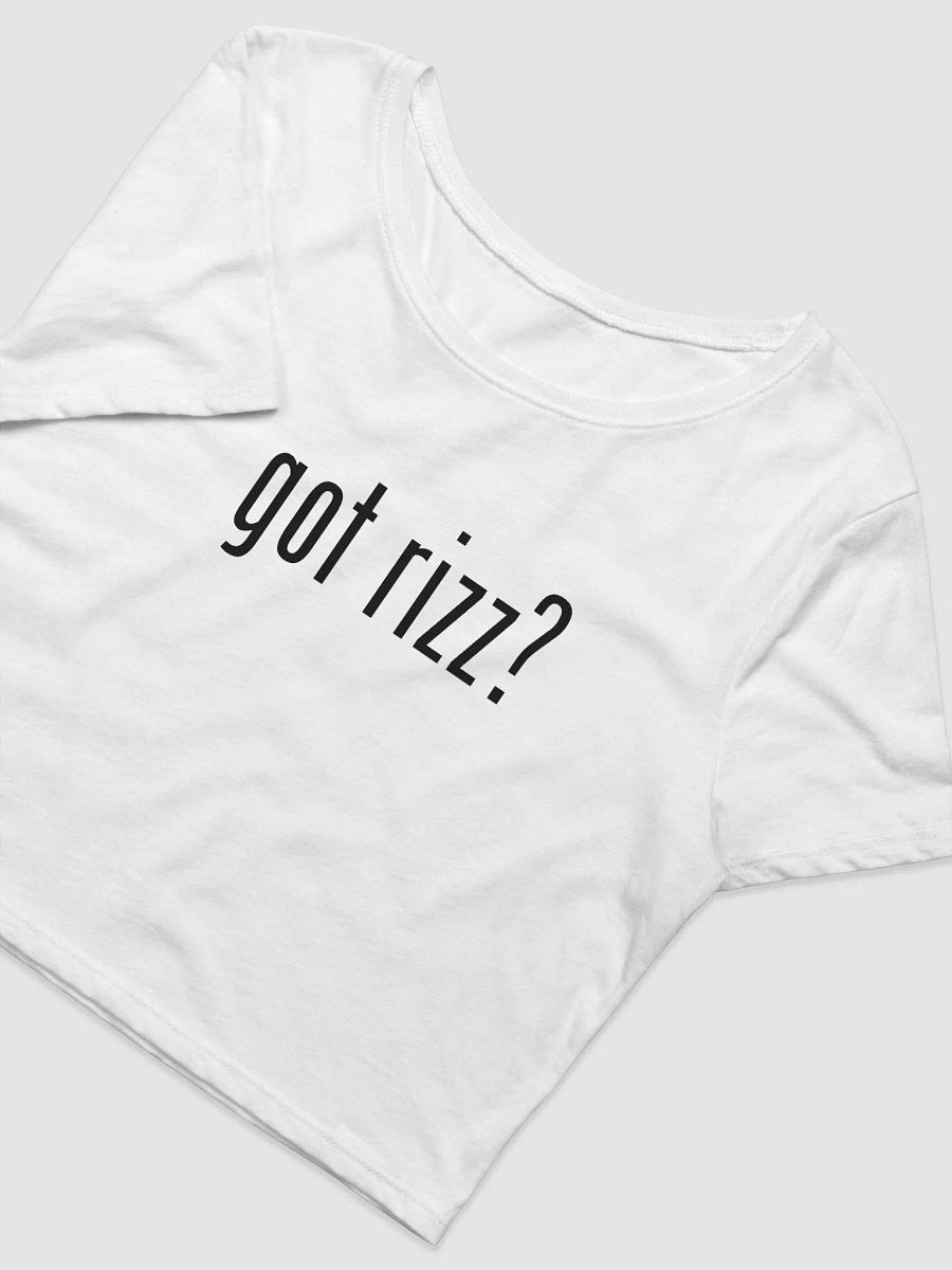 got rizz? Canvas Women's Crop Baby Tee product image (3)