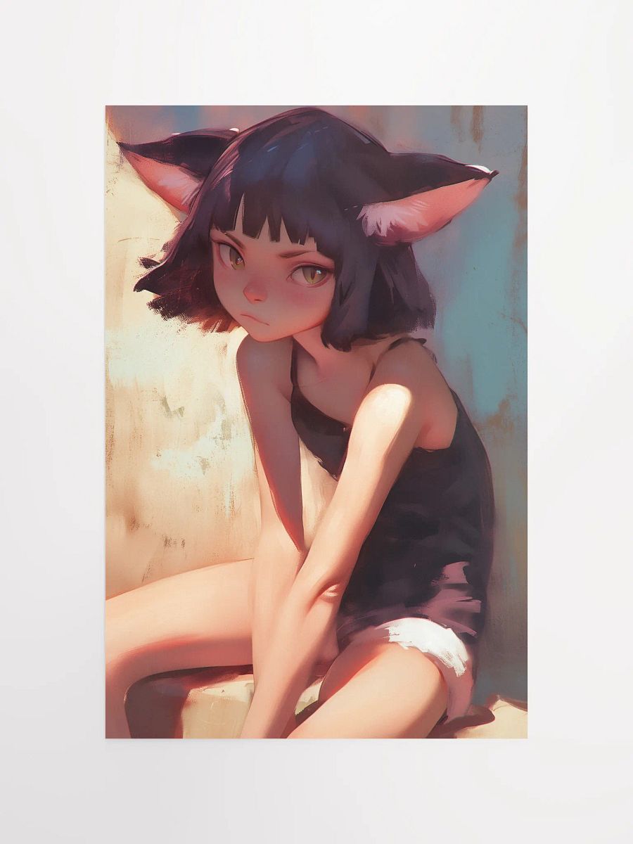 Feline Contemplation Matte Poster product image (4)