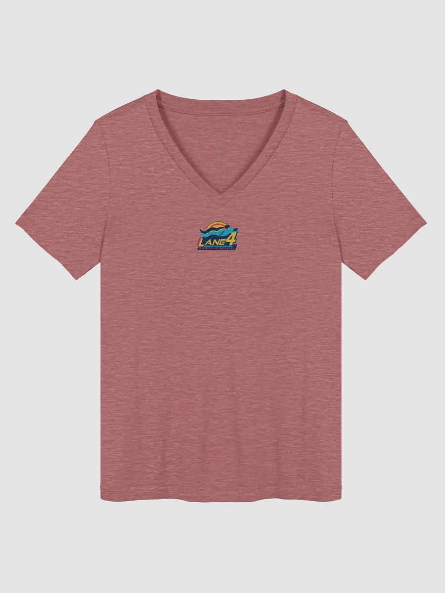 Swim Mom Coffee & Chlorine Ladies V-Neck Tee product image (2)