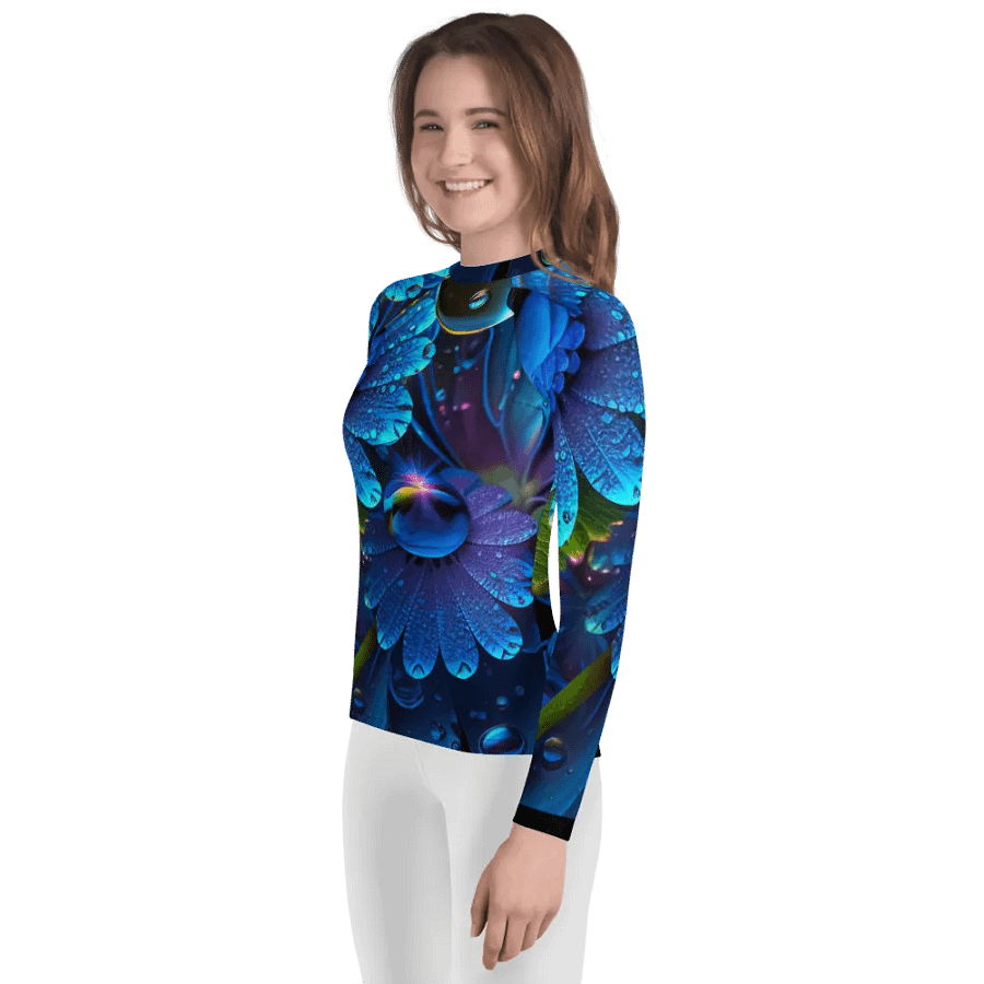 Kawaiikitten Exclusive Premium DewDrop Surfing Rash guard Full sleeved T-Shirt product image (6)