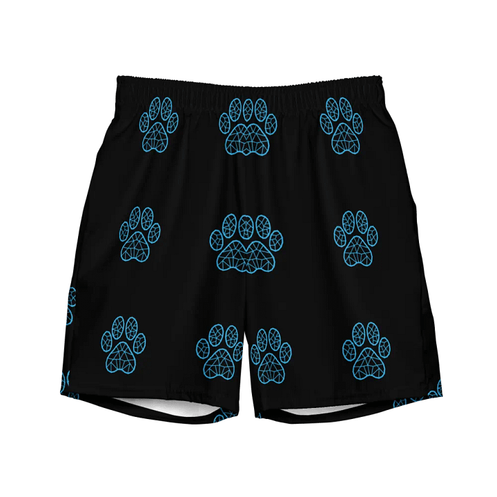 Neon Paw Print Paradise Swim Trunks product image (2)