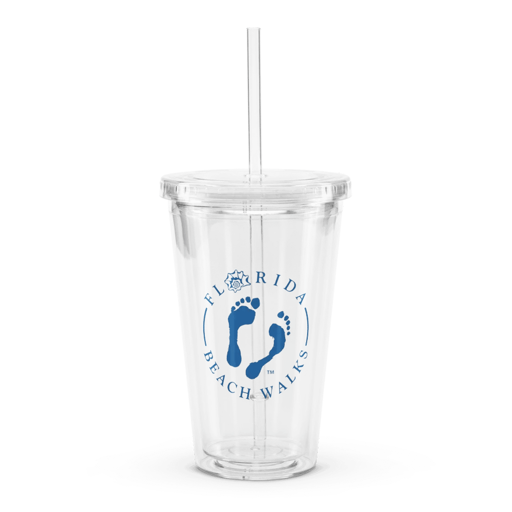 FBW Circle Logo Double Wall Clear Plastic Tumbler (16 oz) product image (1)