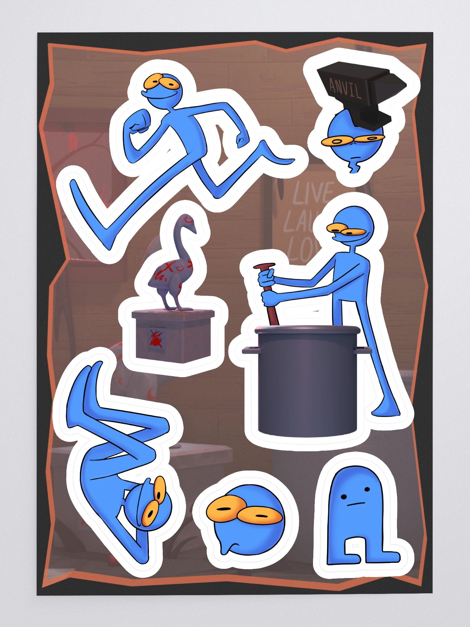 Blue Guy Sticker Sheet - Volume 2 product image (5)