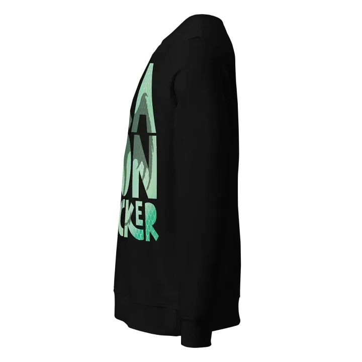 Dragon F*cker Organic Sweatshirt (Green) product image (2)
