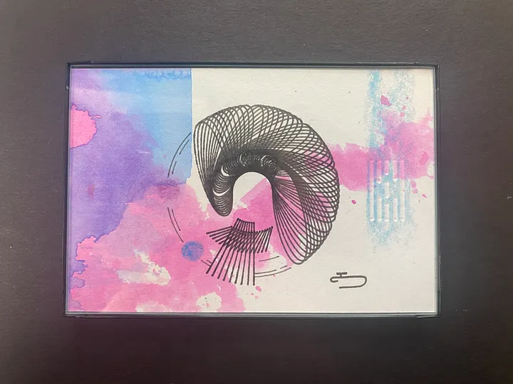 Framed Original Spirograph Artwork product image (2)