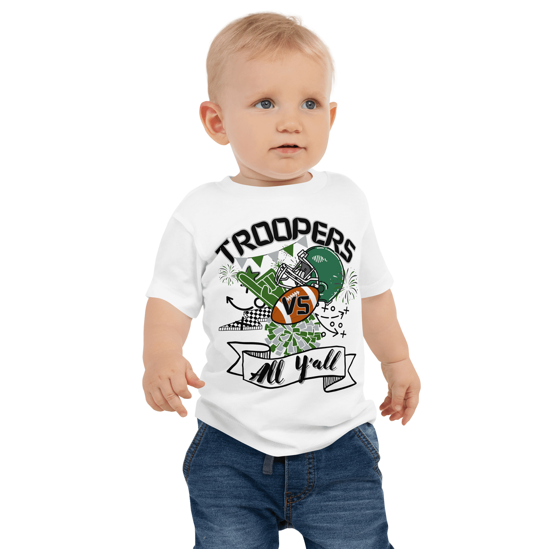 All Y'all VS Troopers Baby Tee product image (1)