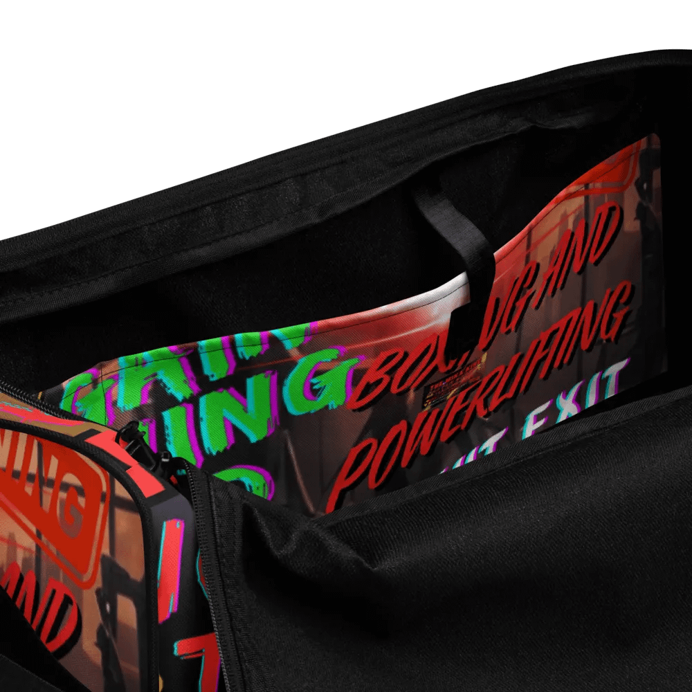 Bolsa de lona macuto sport para gimnasio deportes fitness boxeo By The Mika King Wear No Pain No Gain Training Hard Serie. product image (9)