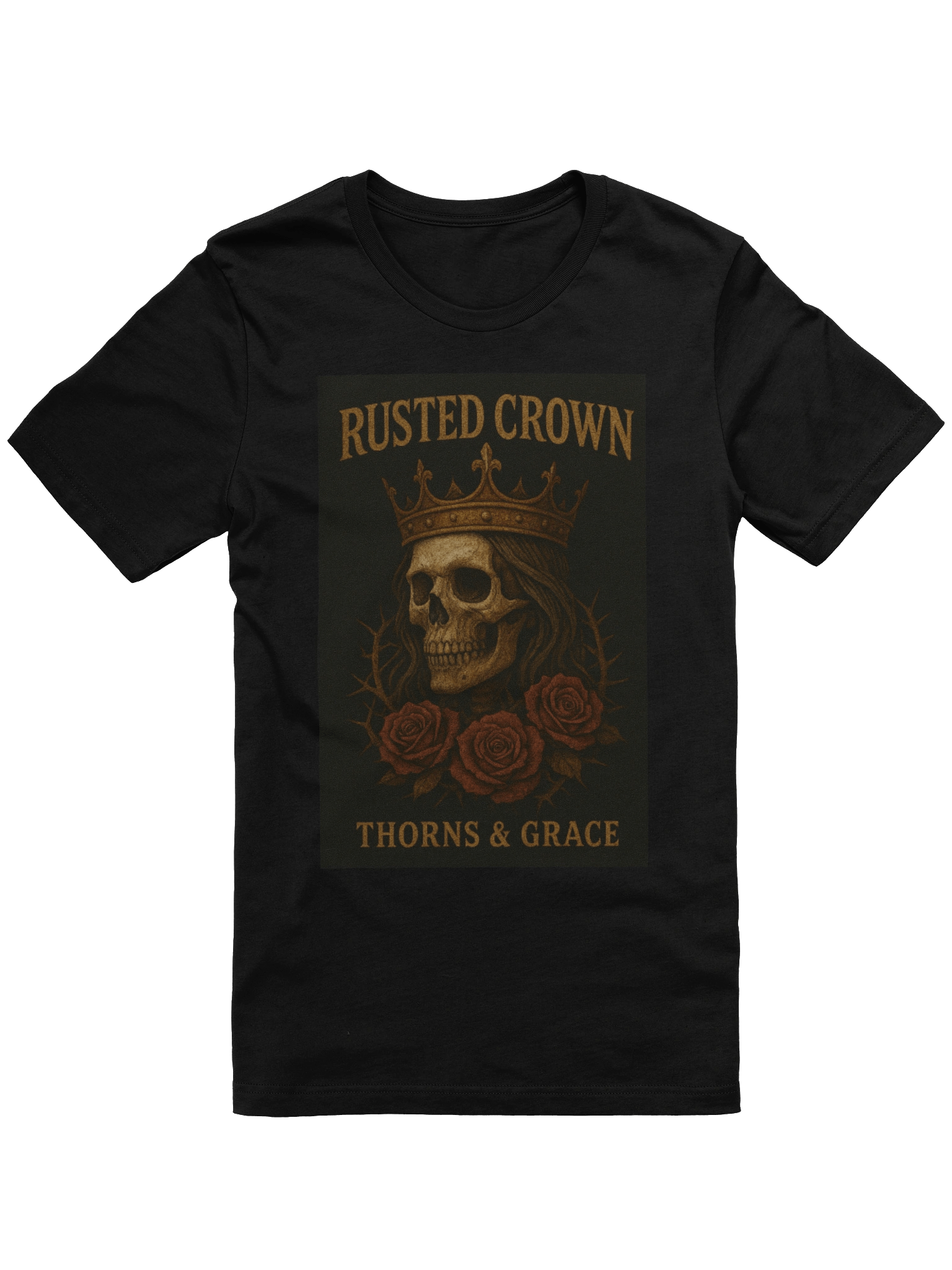 Rusted Crown & Roses T-Shirt product image (1)