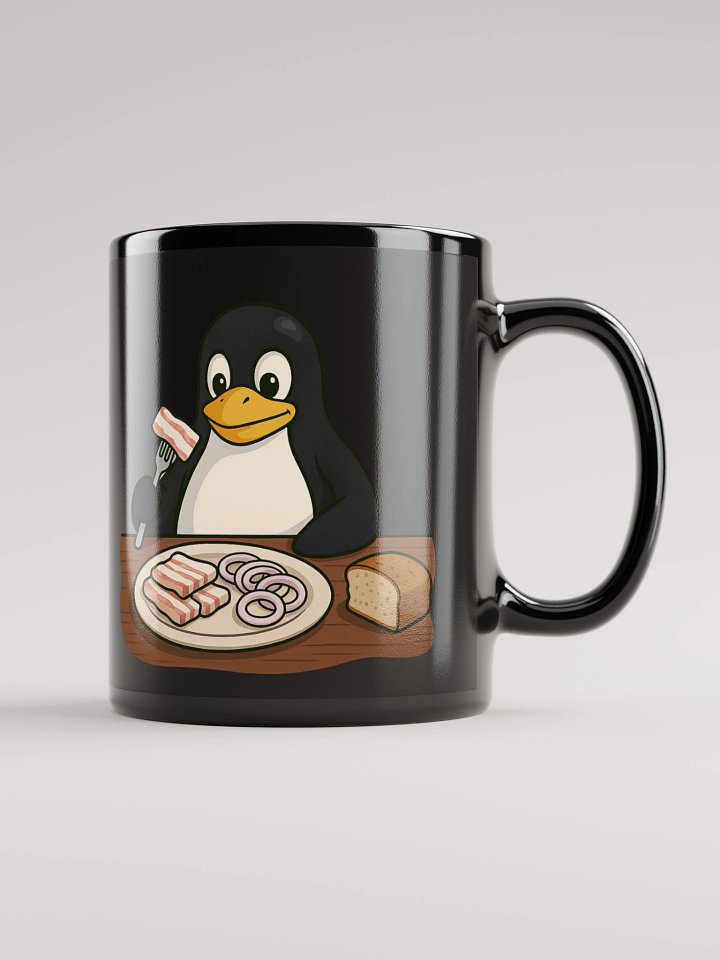 Black Mug - Tux's Breakfast product image (1)