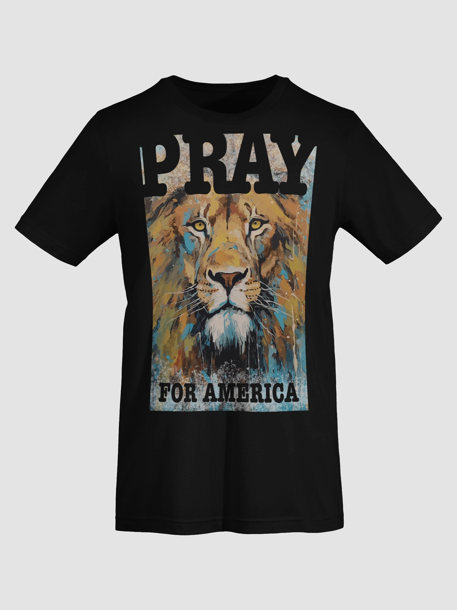 Brave Lion PRAY FOR AMERICA Bella Canvas T-Shirt product image (4)