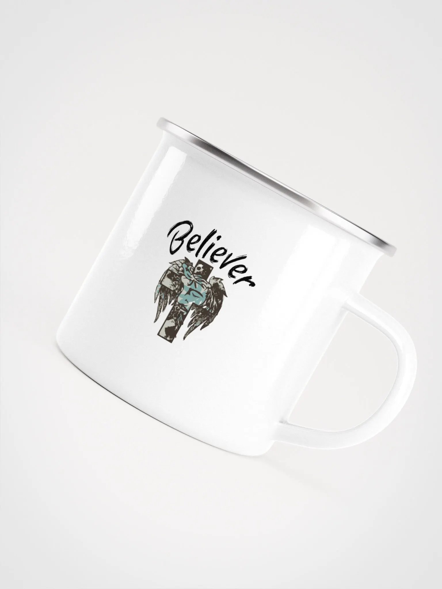 Mystical Faces Enamel Camping Mug product image (5)