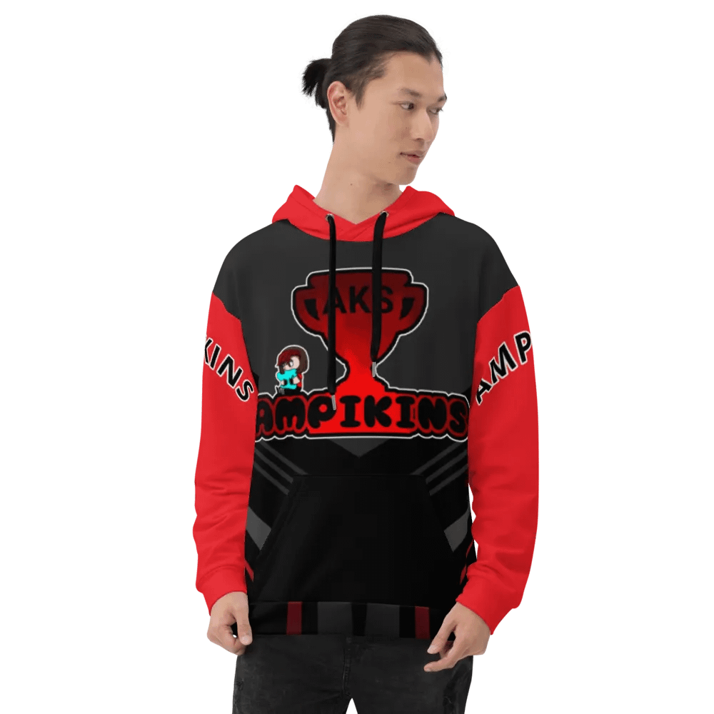 Red And Black AMPIKINS - Unisex Hoodie product image (8)