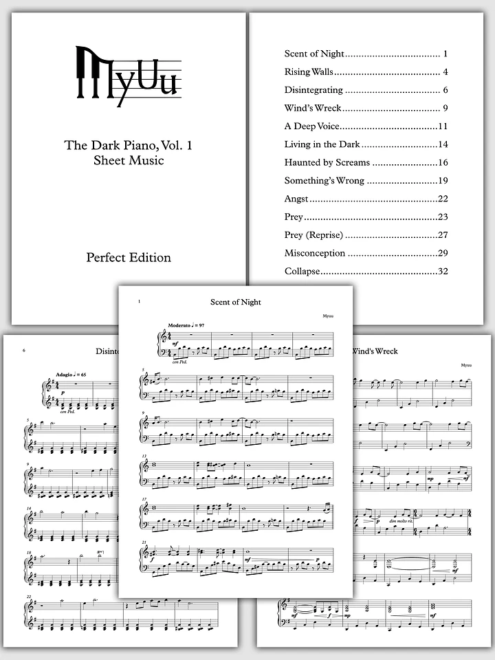 Sheet Music - The Dark Piano, Vol. 1 (Perfect Edition) product image (1)