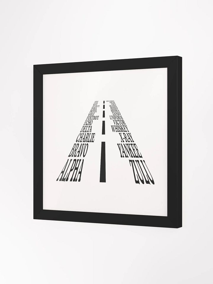 The Aviation Alphabet Runway Framed Poster product image (2)