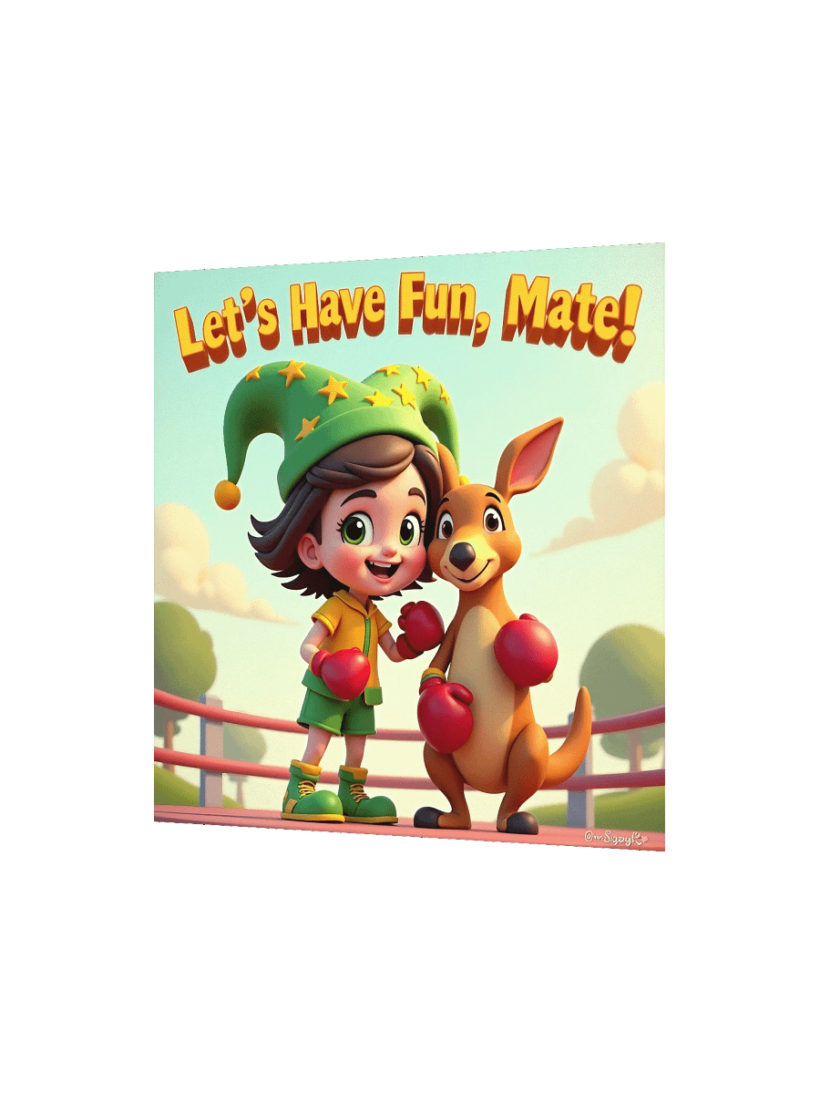 JessyJesty “Kanga Kick!” Enhanced Matte Poster – Aussie Energy for Curious Kids! product image (2)