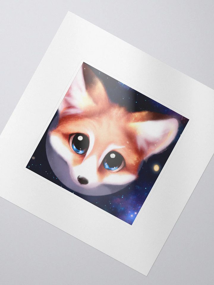 Cute Galactic Fox Alpha Sticker product image (2)