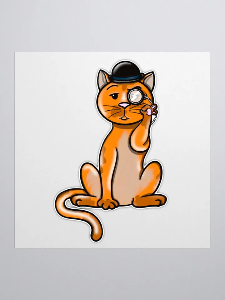 Fancy Cat Sticker product image (2)