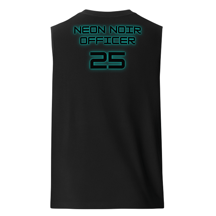 Neon Noir Officer 25 - Gym Tank (Black) product image (1)