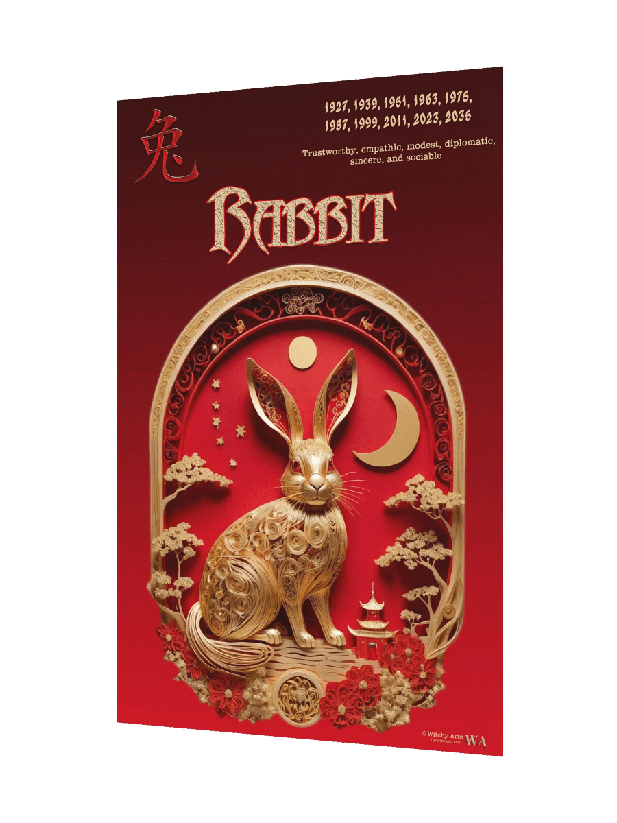 Chinese Zodiac Poster - RABBIT product image (9)