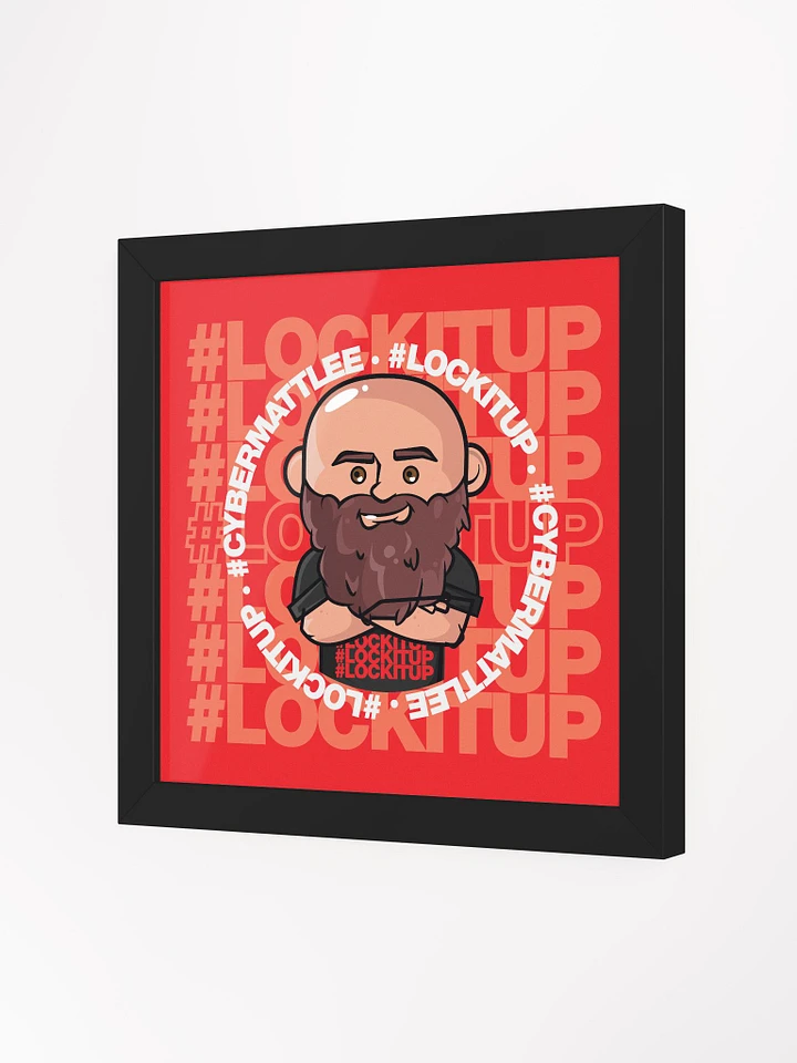 Matt Lee #LOCKITUP - Framed Print (Red) product image (2)