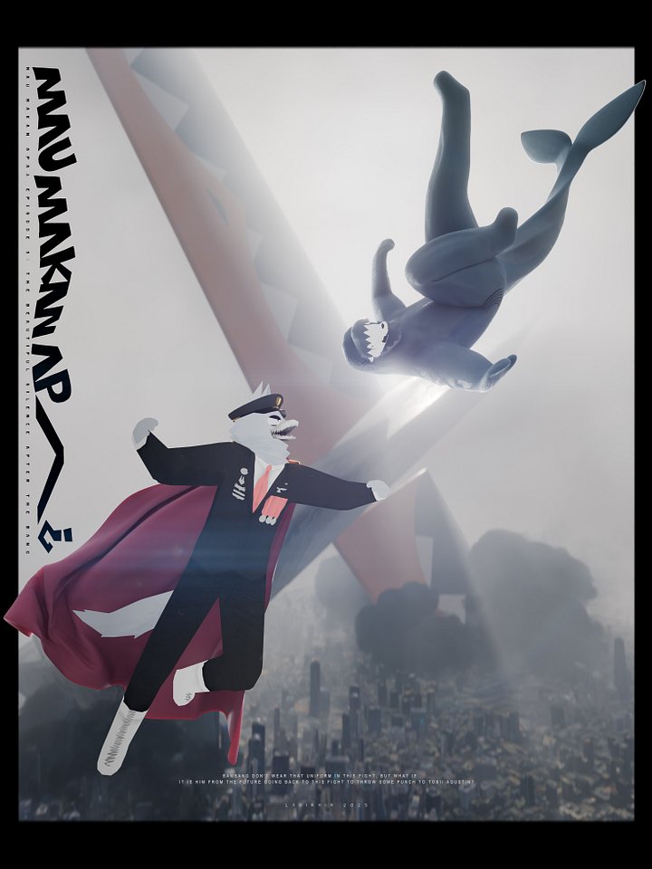 Bambang fighting Tobii Poster (Paper) product image (1)