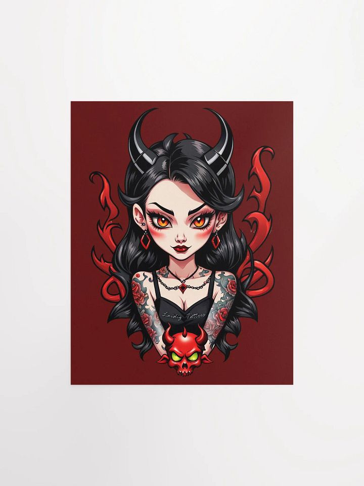 Tattooed Devil Girl Poster Print product image (2)