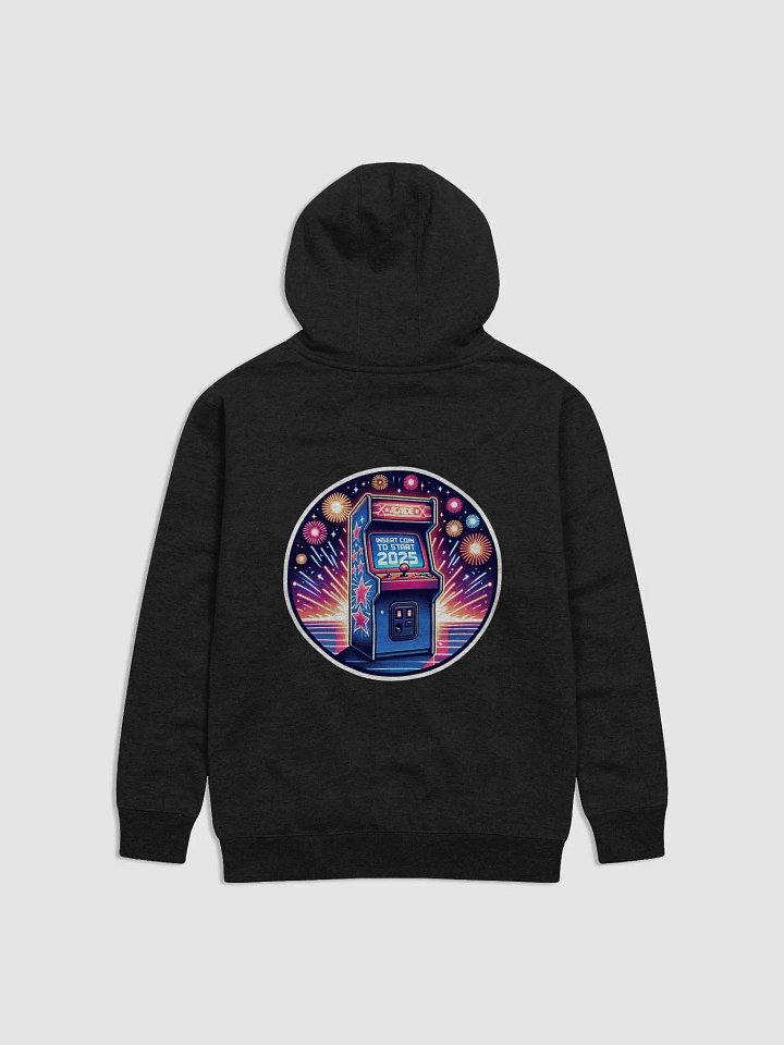 Arcade Hoodie – “Insert Coin to Start 2025” Fireworks Celebration product image (18)