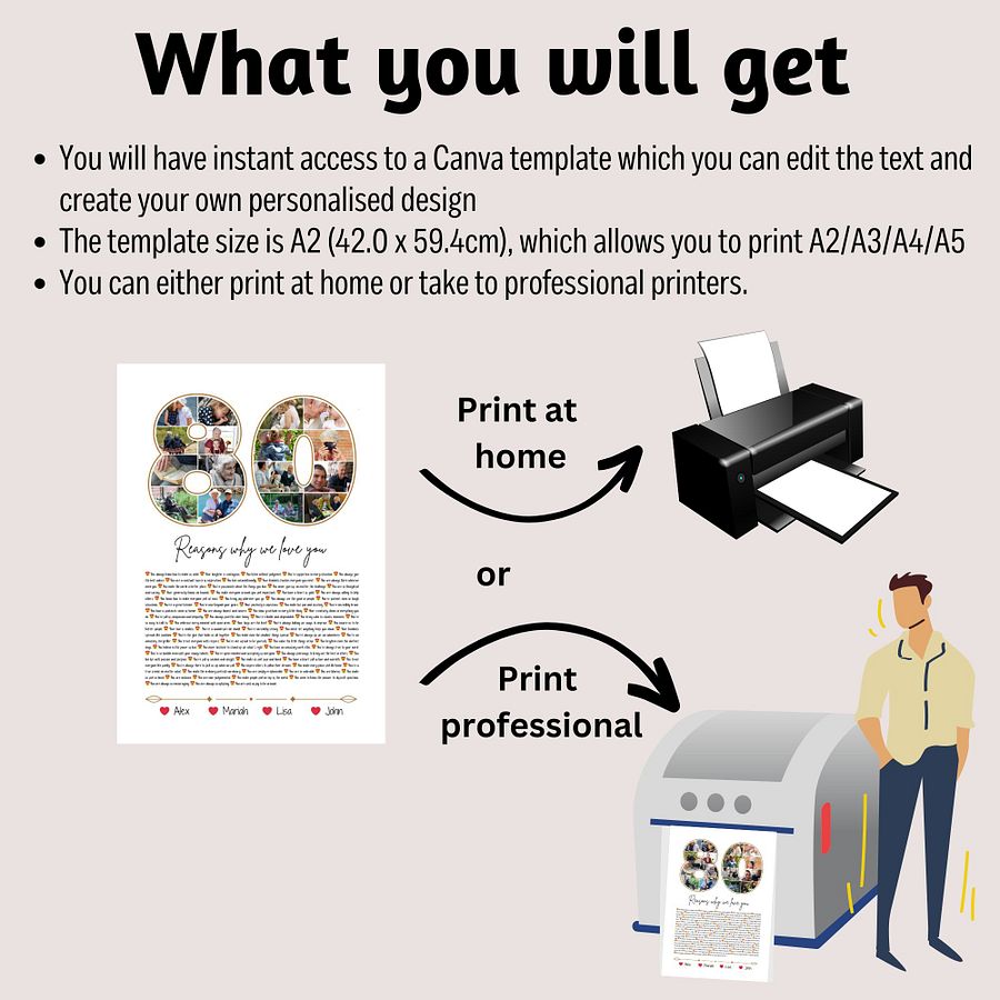 80 Reasons Why We Love You Canva Template product image (3)