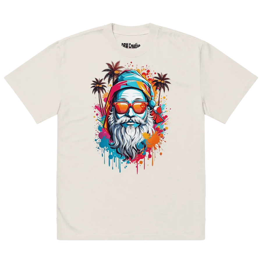 "Santa's Summer Vibes" Oversized Tee product image (3)