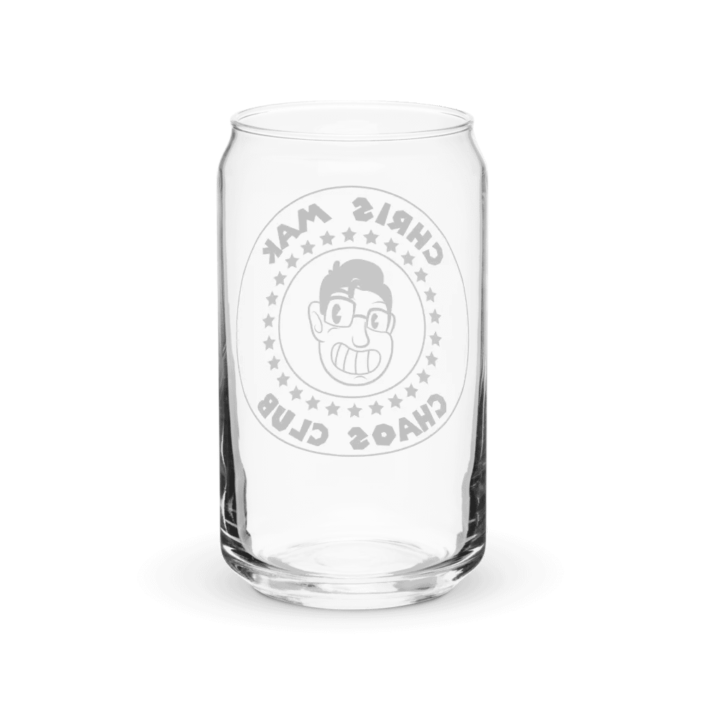 Chaos club glass can cup product image (38)