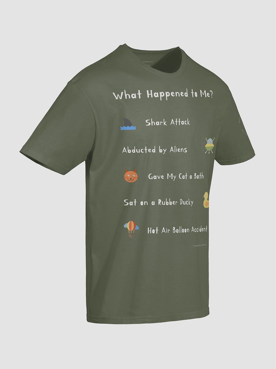 WHAT HAPPENED TO ME ? (2025 Edition): Unisex Softstyle T-shirt, Military Green product image (6)