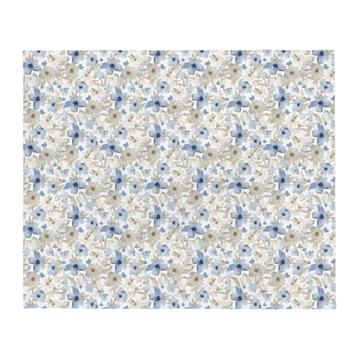 Blue Grey Flowers Blanket product image (2)