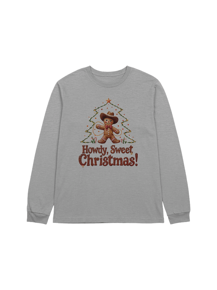 Gingerbread Cowboy Christmas Long Sleeve Tee product image (1)