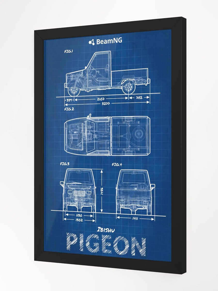 Framed Poster: Ibishu Pigeon Blueprint product image (3)