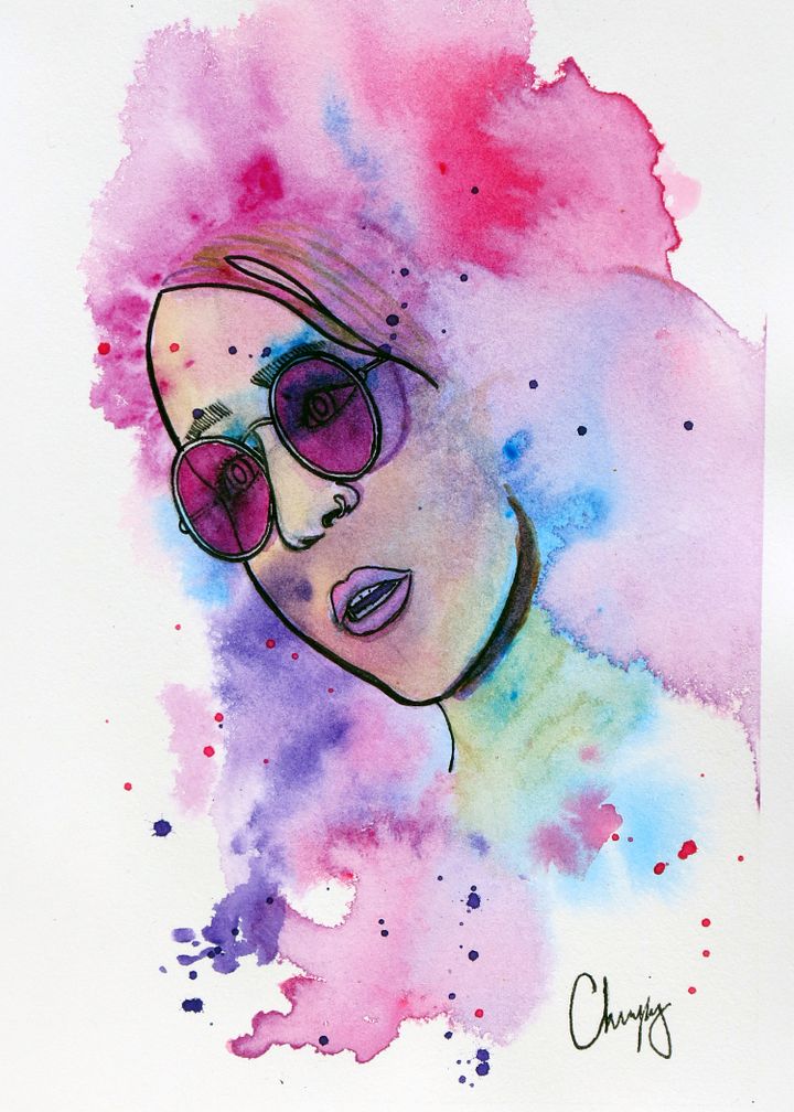 Watercolor Woman - Original Watercolor Painting product image (2)