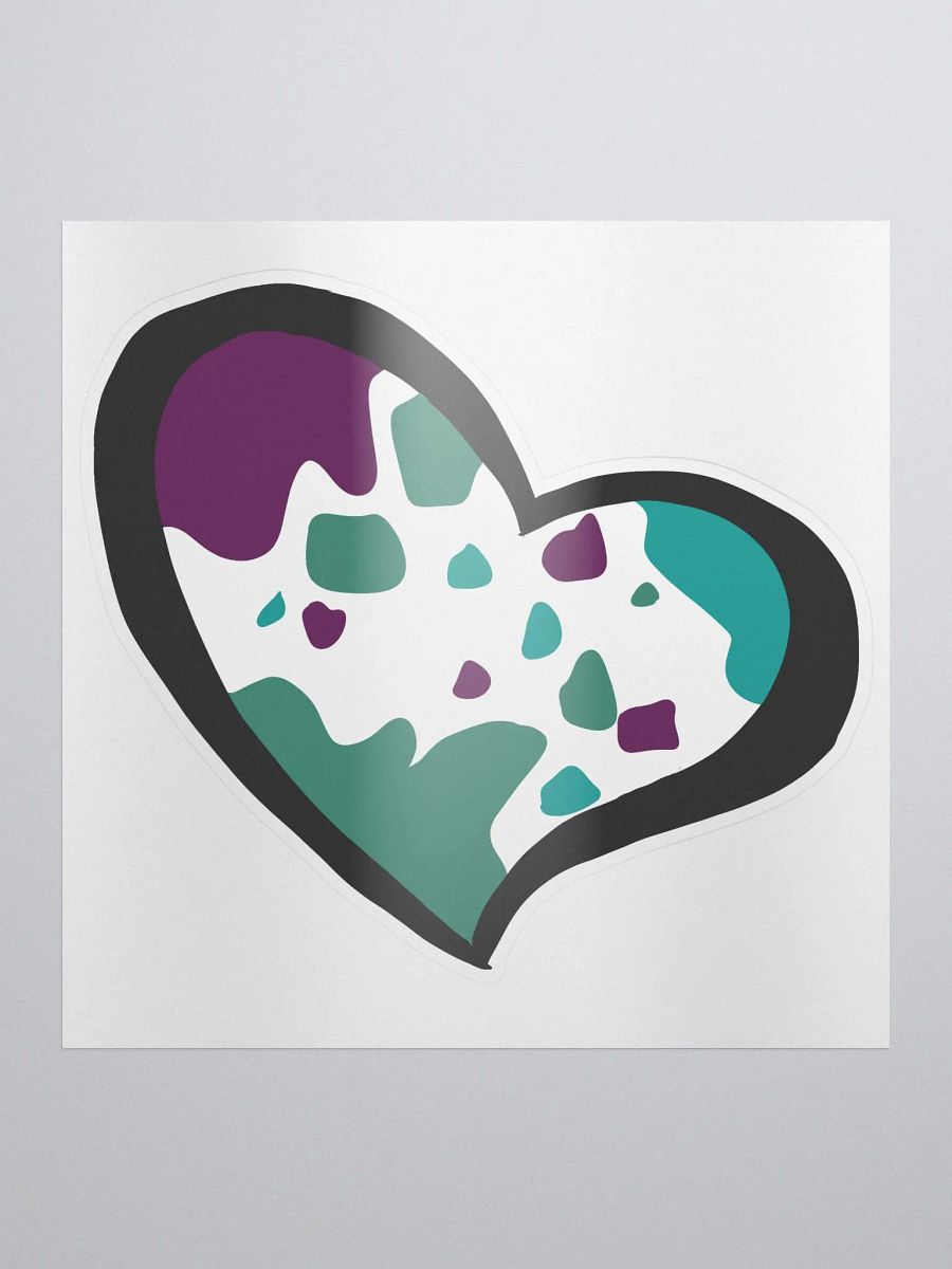 Little Moo Heart Sticker product image (1)