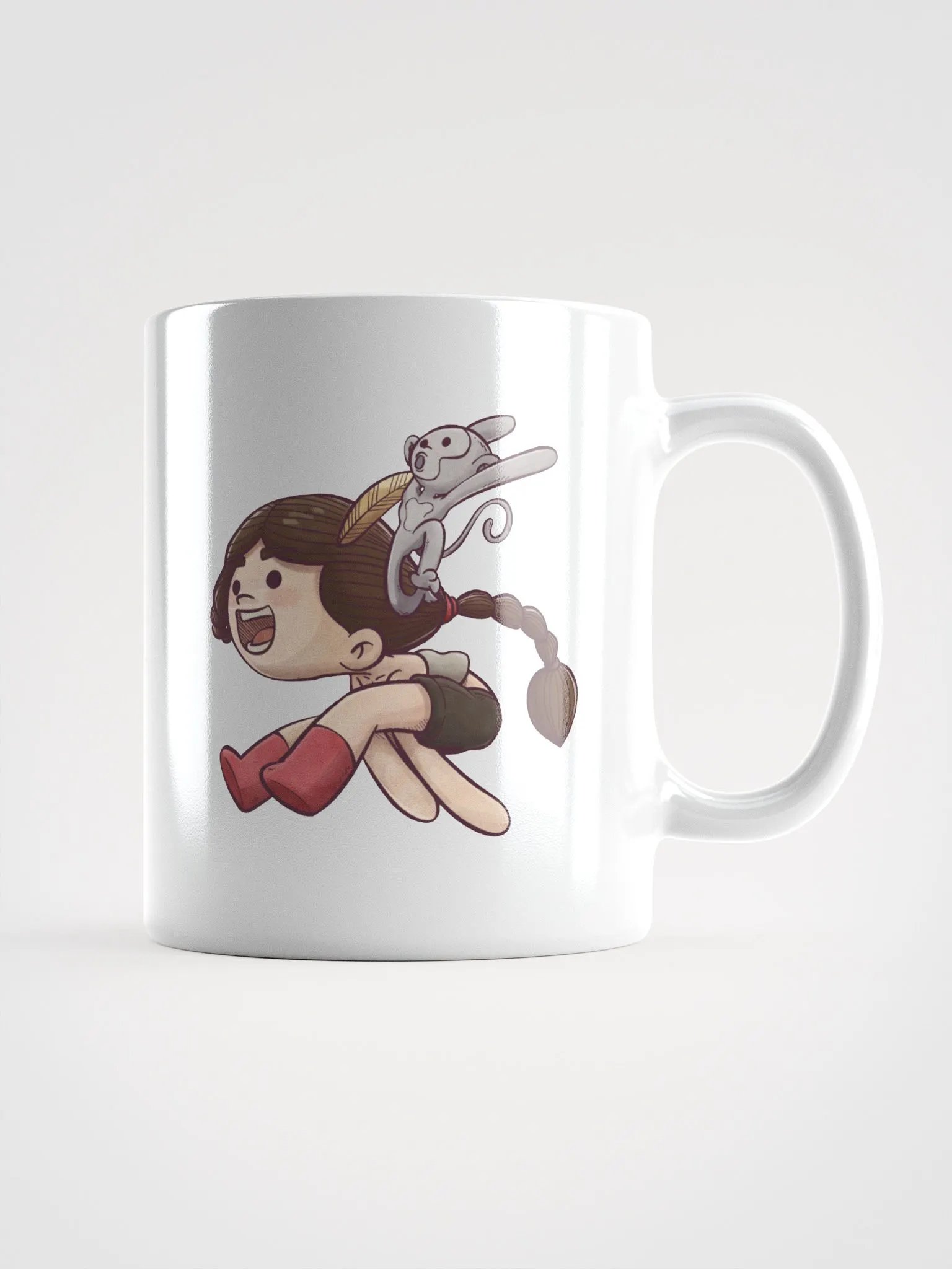 She & Her Pet | White Glossy Mug product image (2)