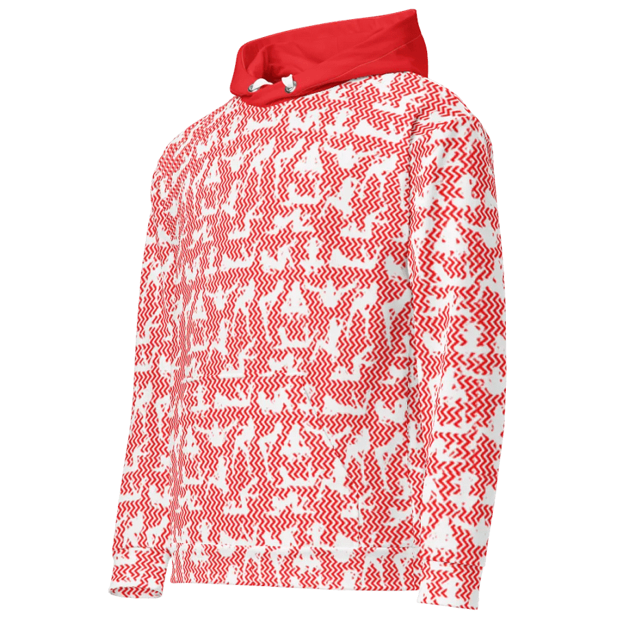 Dynamic Zig-Zag - RED | Unisex Hoodie product image (2)