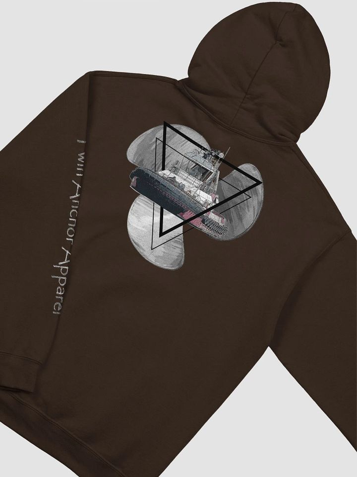 Three blade prop triangle Athena tug Hoodie - sleeve Twin Anchor product image (1)