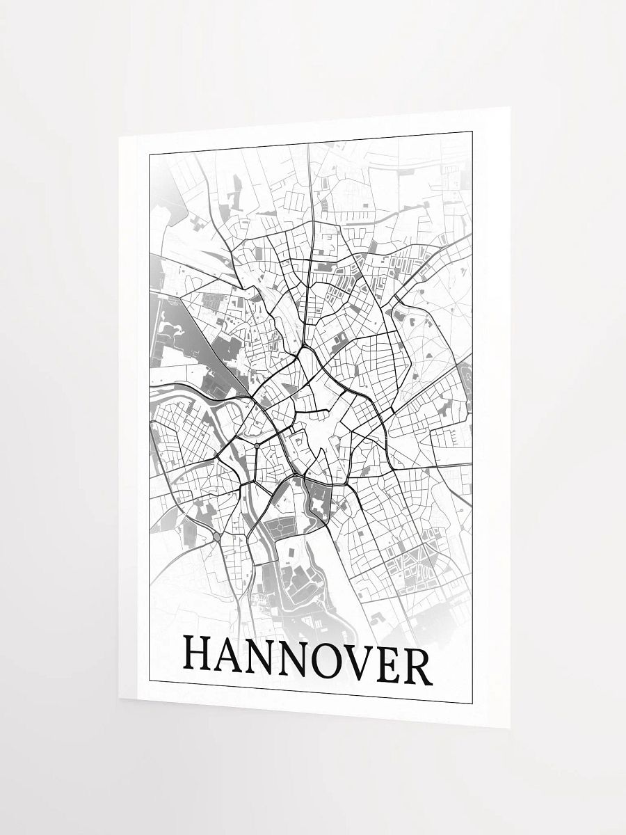 Hannover, Germany, city map print product image (8)