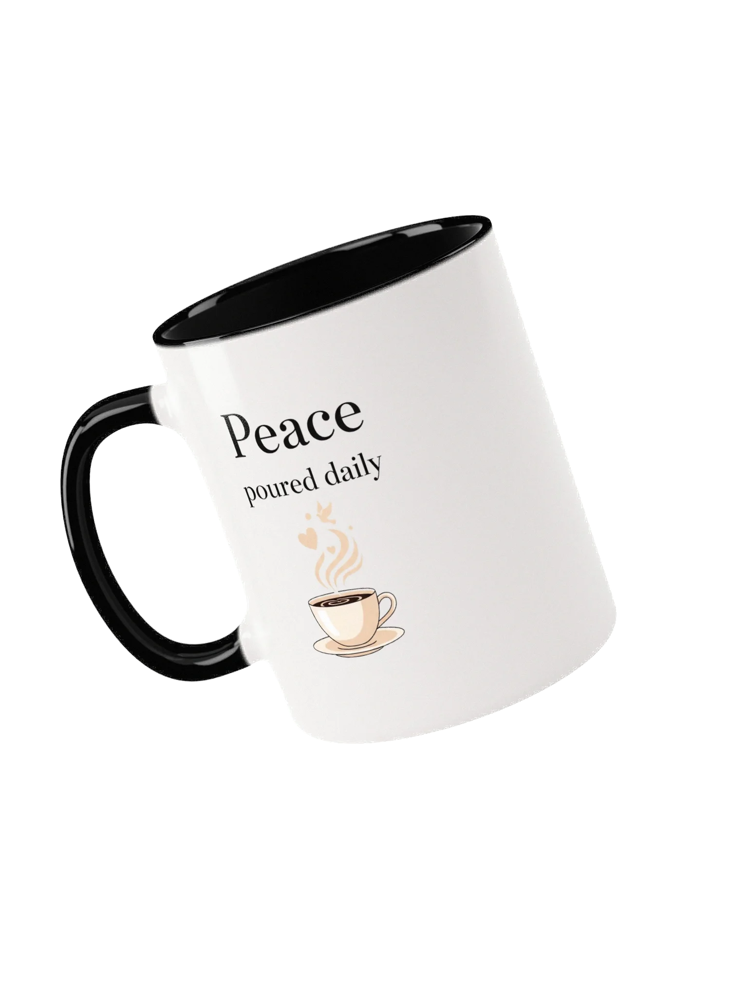 Peace Poured Daily Mug – Start Your Morning with Calm & Positivity | Inspirational Coffee Cup product image (3)