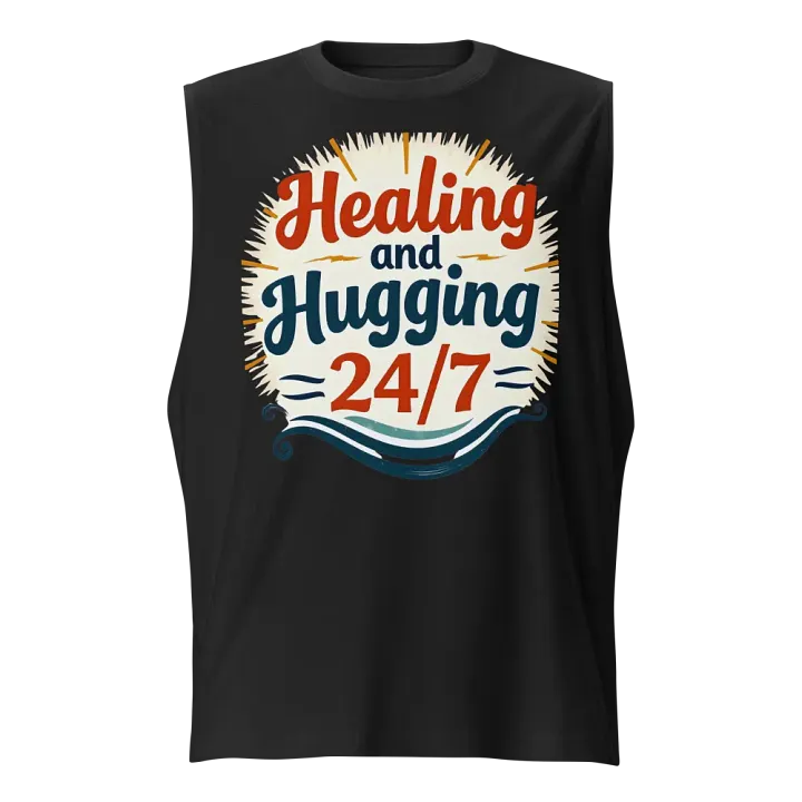 Healing & Hugging 24/7 Muscle Tank product image (1)